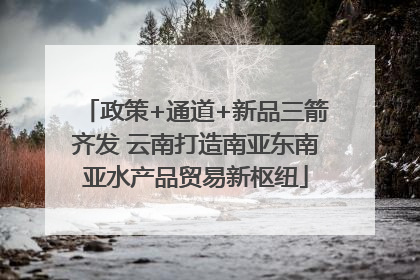 政策+通道+新品三箭齐发 云南打造南亚东南亚水产品贸易新枢纽