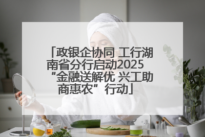 政银企协同 工行湖南省分行启动2025“金融送解优 兴工助商惠农”行动