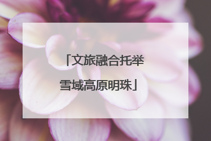 文旅融合托举雪域高原明珠