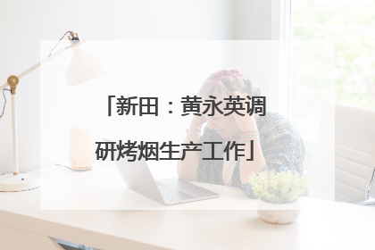 新田：黄永英调研烤烟生产工作