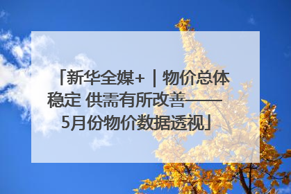 新华全媒+｜物价总体稳定 供需有所改善——5月份物价数据透视