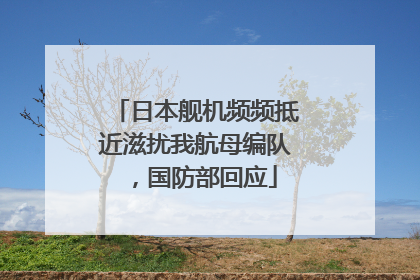 日本舰机频频抵近滋扰我航母编队，国防部回应