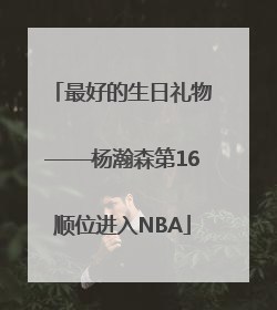 最好的生日礼物——杨瀚森第16顺位进入NBA