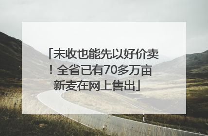 未收也能先以好价卖！全省已有70多万亩新麦在网上售出