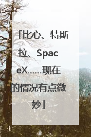 比心、特斯拉、SpaceX……现在的情况有点微妙