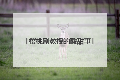 樱桃副教授的酸甜事
