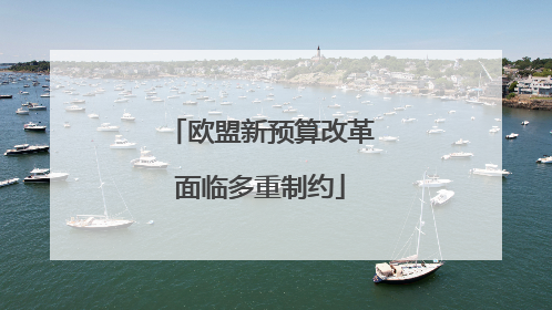 欧盟新预算改革面临多重制约