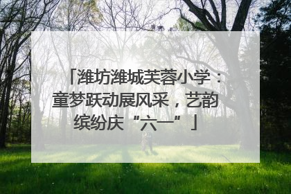 潍坊潍城芙蓉小学：童梦跃动展风采，艺韵缤纷庆“六一”