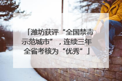 潍坊获评“全国禁毒示范城市”，连续三年全省考核为“优秀”