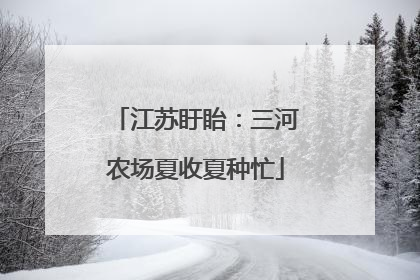 江苏盱眙：三河农场夏收夏种忙