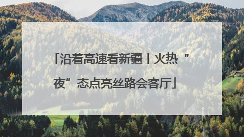 沿着高速看新疆丨火热“夜”态点亮丝路会客厅