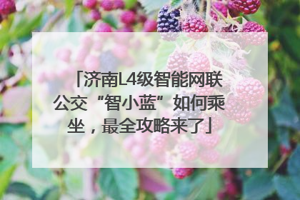 济南L4级智能网联公交“智小蓝”如何乘坐，最全攻略来了