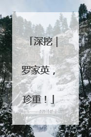 深挖｜罗家英，珍重！