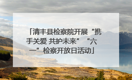 清丰县检察院开展“携手关爱 共护未来”“六一”检察开放日活动