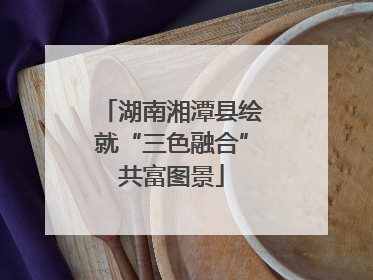 湖南湘潭县绘就“三色融合”共富图景