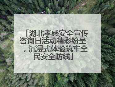 湖北孝感安全宣传咨询日活动精彩纷呈，沉浸式体验筑牢全民安全防线