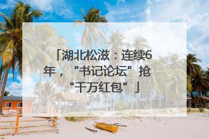 湖北松滋：连续6年，“书记论坛”抢“千万红包”