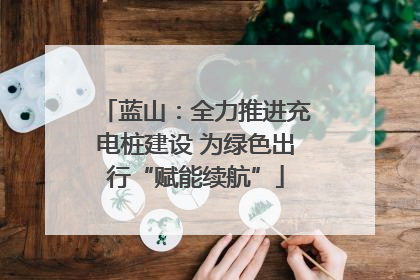 蓝山：全力推进充电桩建设 为绿色出行“赋能续航”