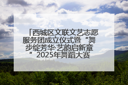西城区文联文艺志愿服务团成立仪式暨“舞步绽芳华·艺韵启新章”2025年舞蹈大赛展演圆满举办