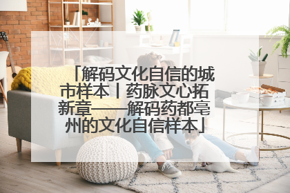 解码文化自信的城市样本丨药脉文心拓新章——解码药都亳州的文化自信样本