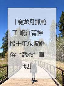 赛龙舟抓鸭子 岷江青神段千年东坡婚俗“活态”重现