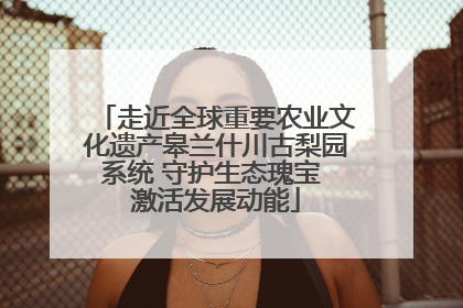 走近全球重要农业文化遗产皋兰什川古梨园系统 守护生态瑰宝 激活发展动能