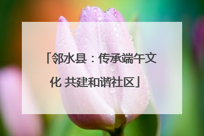 邻水县：传承端午文化 共建和谐社区