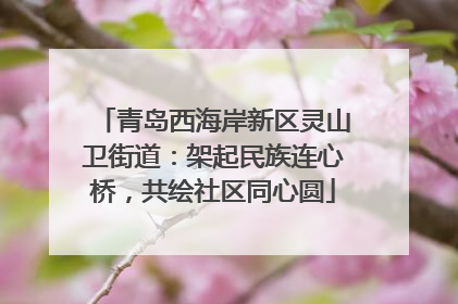 青岛西海岸新区灵山卫街道：架起民族连心桥，共绘社区同心圆
