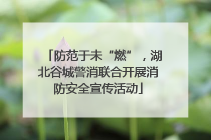防范于未“燃”，湖北谷城警消联合开展消防安全宣传活动