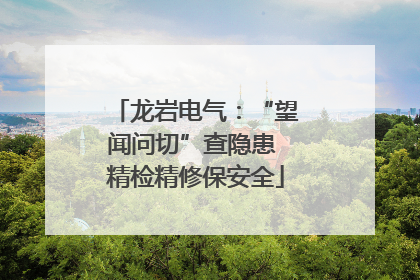 龙岩电气：“望闻问切”查隐患 精检精修保安全