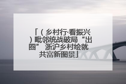 （乡村行·看振兴）毗邻统战破局“出圈” 浙沪乡村绘就共富新图景