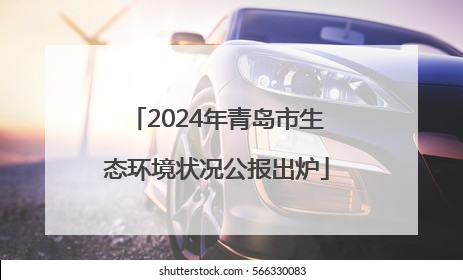 2024年青岛市生态环境状况公报出炉