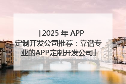2025 年 APP 定制开发公司推荐：靠谱专业的APP定制开发公司