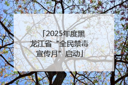 2025年度黑龙江省“全民禁毒宣传月”启动