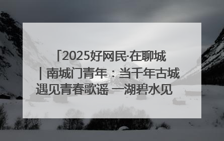 2025好网民·在聊城｜南城门青年：当千年古城遇见青春歌谣 一湖碧水见证的“聊城式浪漫”