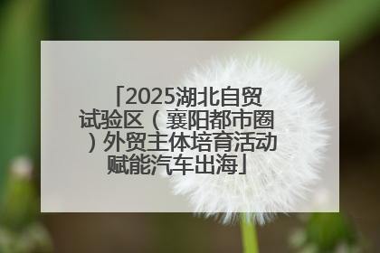 2025湖北自贸试验区（襄阳都市圈）外贸主体培育活动赋能汽车出海